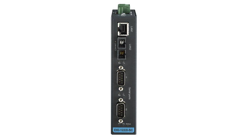 2-port Modbus Gateway with SM/SC Fiber and WT